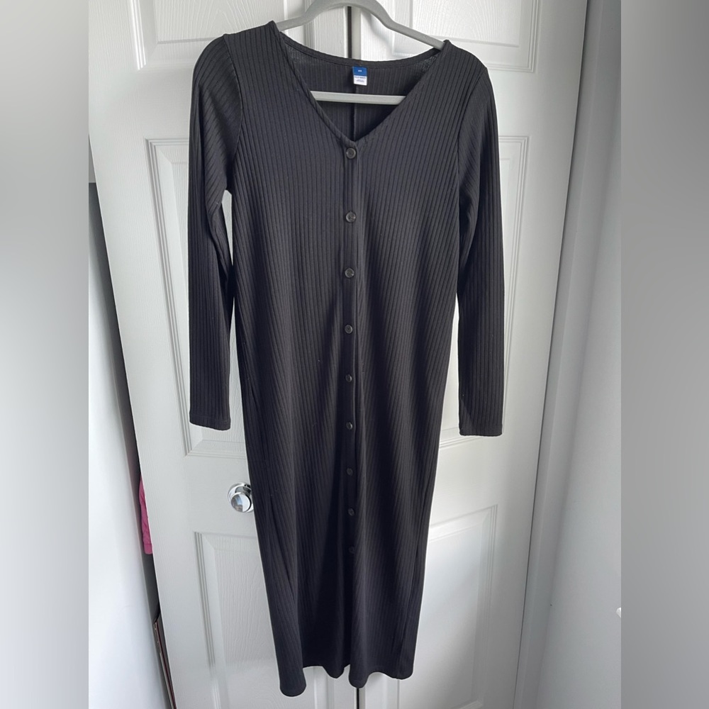 Old Navy | Rib-Knit Cardigan Sweater Midi Dress | Size: XS